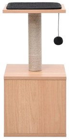 Albero per gatti con tappeto tiragraffi in sisal 62 cm