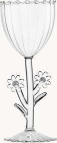 Bicchiere da vino fatto a mano in vetro borosilicato Botanica