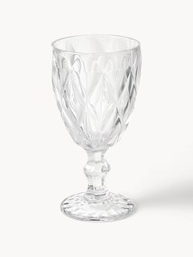 Set di 4 bicchieri da vino con motivo strutturato Colorado
