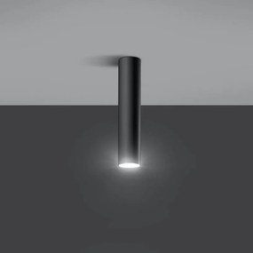 Plafoniera da soffitto in Acciaio LAGOS GU10 Nera da interno