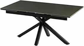 Tavolo Da Pranzo Allungabile 90x160-240 Cm Effetto Pietra Grigio
