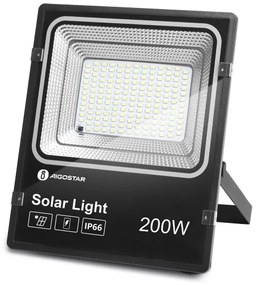 Aigostar - LED Faro solare dimmerabile LED/200W/3,2V IP66 + +TC
