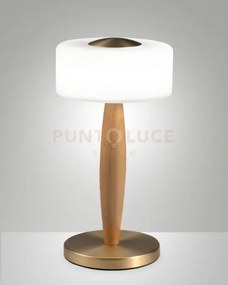 Elea lampada da tavolo  ottone satinato dimmerabile a led 3000k - 8...