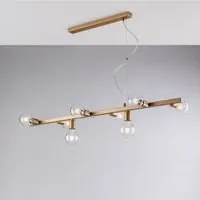 Lampadario Contemporaneo Fabian Oro 8 Luci E27