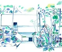 Isidore Leroy Carta da parati panoramica Casa Tropical - Original