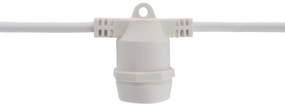 Catenaria da 10m IP65 con 10 Portalampada E27 Bianco