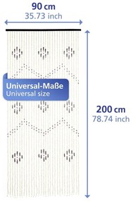Tenda di colore naturale in bambù alla porta 90x200 cm – Maximex