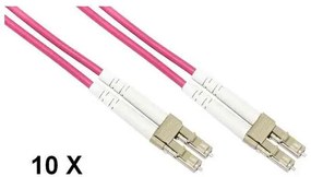 CONFEZIONE 10 CAVI FIBRA OTTICA LC A LC MULTIMODE DUPLEX OM4 MT.2 (LKLCLC4502E)