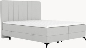 Letto boxspring fatto a mano con contenitore Aggaz, H3