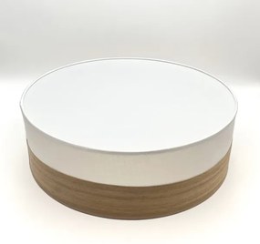 Plafoniera SIRJA WOOD 2xE27/15W/230V diametro 45 cm bianco/quercia