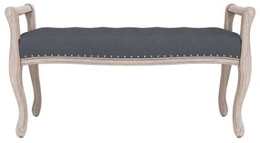 Panca grigio scuro 110x45x60 cm in velluto