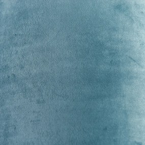 Paralume in velluto blu 40/40/40 con interno dorato