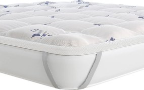 Topper Singolo Trapuntato 300 gr/mq con Elastici Air Traspirante Bianco...