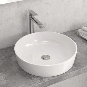 Lavabo D'Appoggio 48 Cm Karag Bianco Lucido