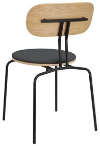 Sedia da pranzo nero-antracite Curious - UMAGE