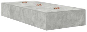 Struttura letto  grigio cemento cemento singolo durevole