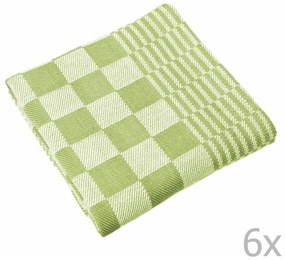 Set di 6 strofinacci verdi, 65 x 65 cm Mineur - Tiseco Home Studio