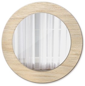 Specchio rotondo stampato Legna leggera fi 50 cm