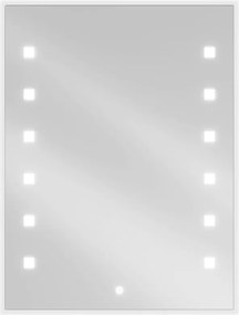 Mexen Ner specchio da bagno retroilluminato 60 x 80 cm, LED 6000K, antiappannamento - 9809-060-080-611-00