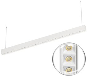 Lampada Sospesa LED 40W 120cm, UGR16 DALI2, PHILIPS Certadrive - Bianca o nera Colore Bianco Variabile CCT, Colore del corpo Bianco