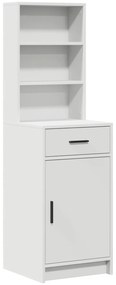 Set da toeletta 3 pezzi  in legno ingegnerizzato bianco