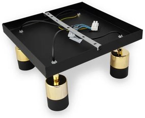 Faretto LED TUBSSON 4xGU10/4,8W/230V nero/oro