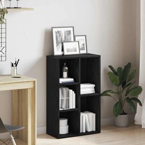 Libreria Rovere Nero 50x25x80 Cm İn Legno Multistrato /