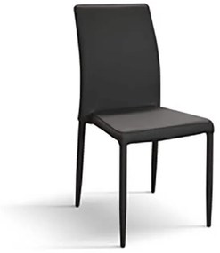 SERAPHINA - sedia moderna in ecopelle cm 43 x 53 x 92 h