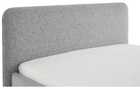 Letto matrimoniale imbottito grigio chiaro rete non inclusa 140x200 cm Primo – Meise Möbel