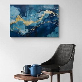 Stampa su tela – Marmo blu