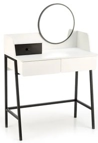 Tavolino da toilette AGNES 120x80 cm bianco/nero