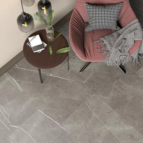 SPC da incollare per pavimento e rivestimento effetto pietra grigio Sp 3 mm CERAMIN Magalan 3.7 m²