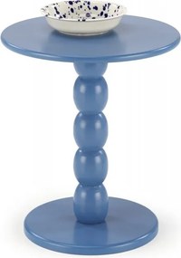 Tavolino da caffè rotondo Cirilla in blu - ø40/h47 cm