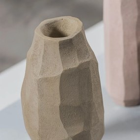 Vaso in poliresina beige (altezza 18 cm) Nuki - Mette Ditmer Denmark