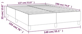 Giroletto a Molle Crema 140x190 cm in Tessuto