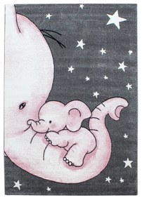 Tappeto per bambini rosa-grigio 80x150 cm Kids - Ayyildiz Carpets