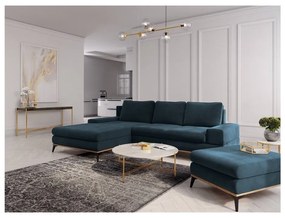 Pouf blu petrolio Planet - Windsor &amp; Co Sofas