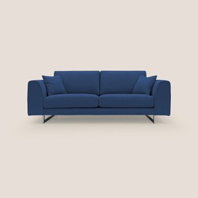 Armony Divano moderno con slitte in acciaio e tessuto impermeabile T02