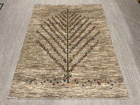 Gabbeh Tappeto 160x210 Beige (Iran) Annodato A Mano