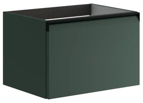 Mobile da bagno sotto lavabo Fusion verde opaco L 59.5 x H 40 x P 45.5 cm 1 cassetto, lavabo non incluso