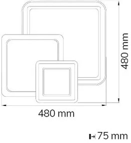 Wofi 11860 - Plafoniera LED dimmerabile MOLA LED/36W/230V 3000-5500K + tc