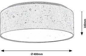 Rabalux - Plafoniera LED/22W/230V grigia