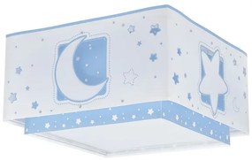 Dalber 63236T - Plafoniera per bambini MOONLIGHT 2xE27/60W/230V blu
