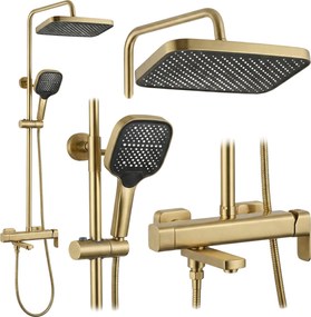 Set doccia Rea Arlo Brush Gold