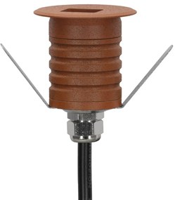 Faretto LED Corten 1W IP67 Professional - per Gradini Colore Bianco Naturale 4.000K