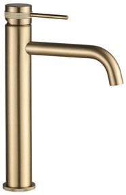 Rubinetto da lavabo Rea Lungo Grip Brush Gold high