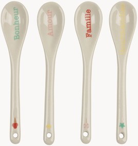 Set di 4 cucchiaini da gelato in gres Ice Cream