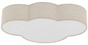 Brilagi - Plafoniera per bambini NIMBUS LINEN 4xE27/15W/230V 46x63 cm beige