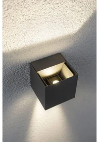 Paulmann 18000 - 2xLED/3W IP65 Applique da esterno CYBO 230V grigia