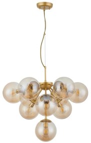 Redo 01-2940 - Lampadario a sospensione con filo AGAPE 10xE14/28W/230V oro